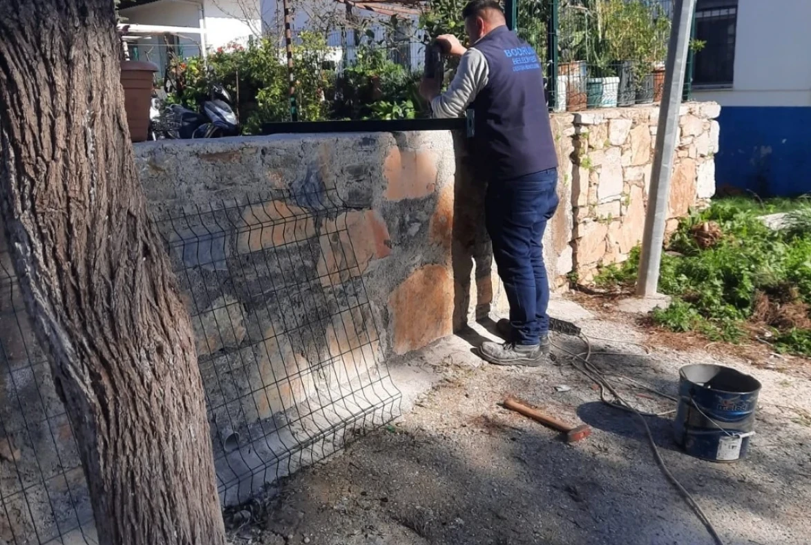 Bodrum’da Ortak Alanlar Yenileniyor: Ekipler Sahada