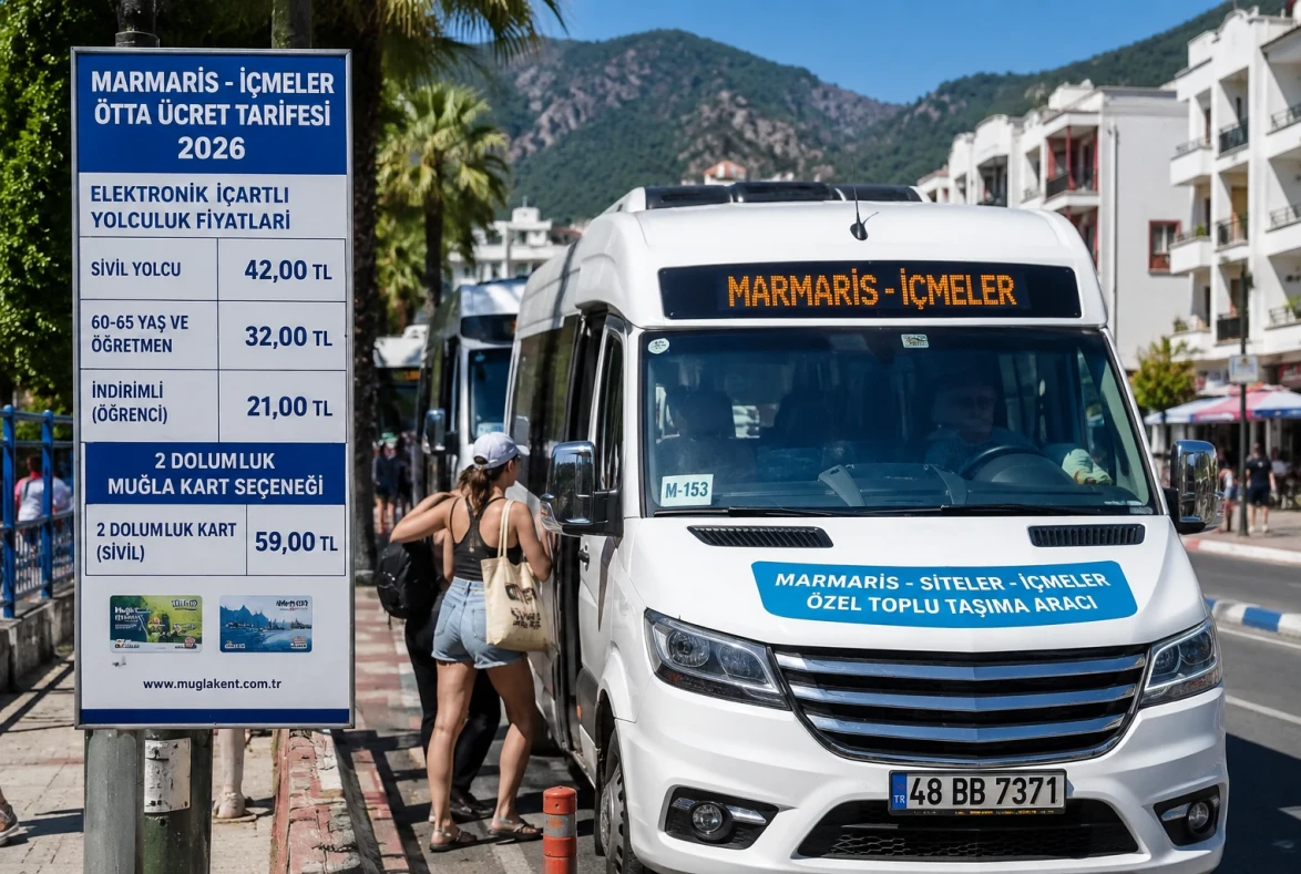 Marmaris Şehir İçi Dolmuş Fiyatları 2026: İşte Güncel Ücret Tarifesi