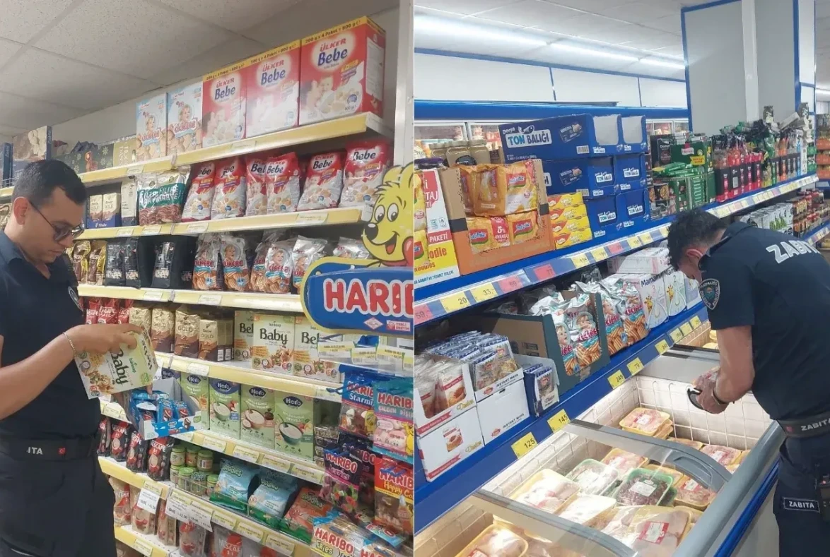Marmaris’te Zincir Marketlere Zabıta Denetimi
