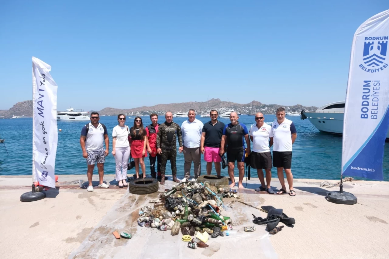 Yalıkavak’ta Deniz Dibi Temizliği: 161 Kilo Atık Çıkarıldı