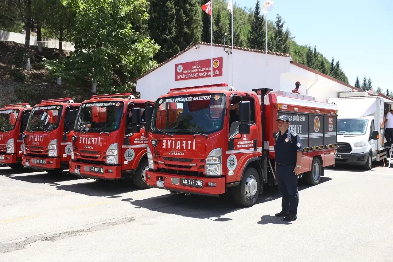 Muğla’da Yangın Gücü Arttı: 6 Yeni Araç ve 25 Tanker Hizmete Girdi