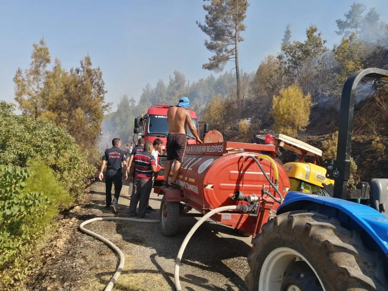 Muğla'da Yangına Karşı Hızlı Müdahale: 180 Tanker Görevde