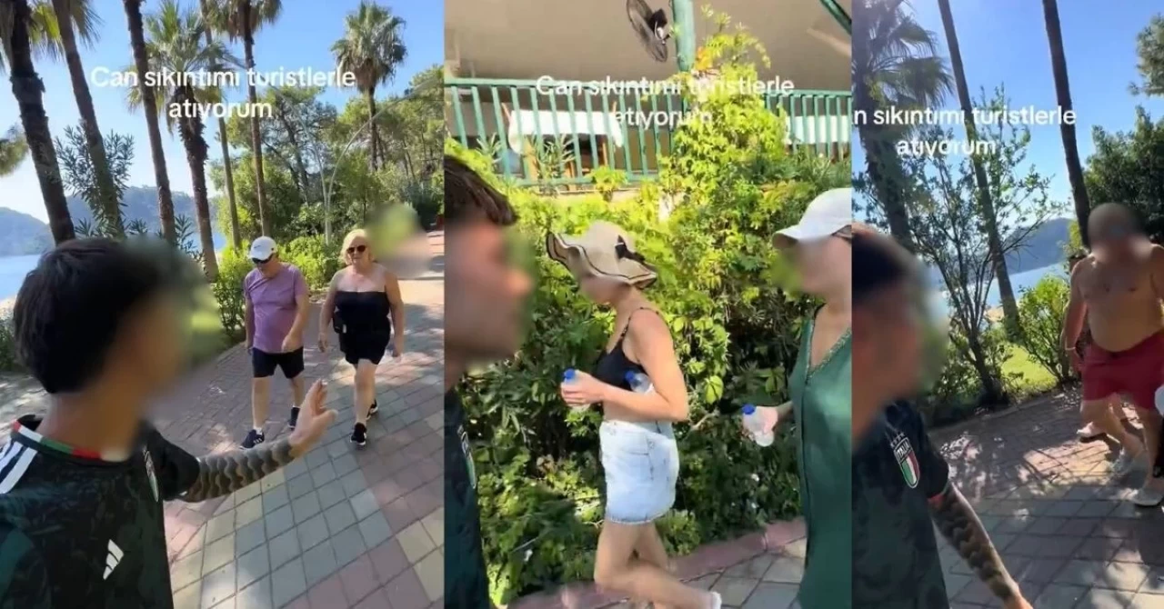 Can sıkıntısını turistlerle gideriyordu! Sosyal medyada tepki çekti, gözaltına alındı