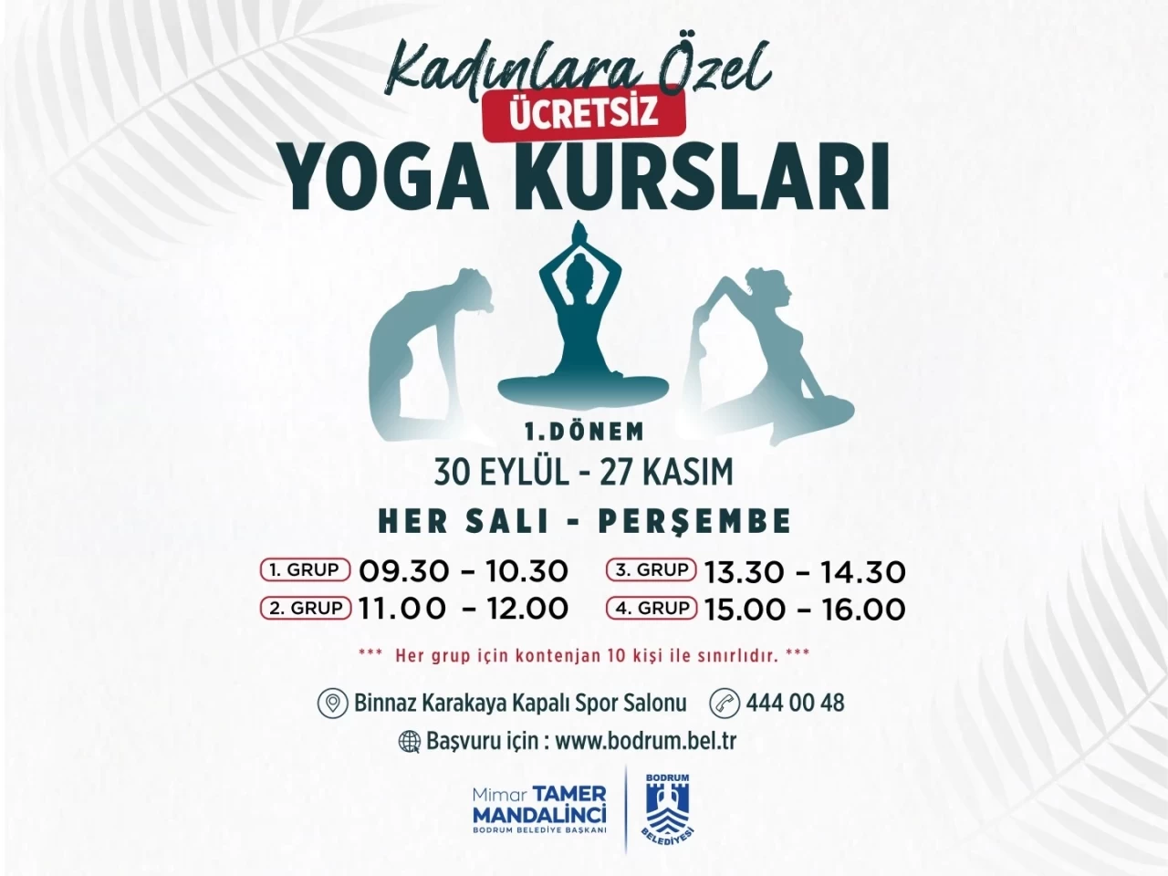 Bodrum’da Kadınlara Özel Ücretsiz Yoga Başlıyor