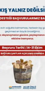 Marmaris’te Hiçbir Ev Soğukta Kalmayacak: Yakacak Yardımı Başladı