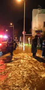 Metrekareye 100 Kg Yağmur Bodrum’u Vurdu, Belediyeden Yoğun Mesai