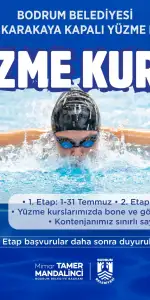 Bodrum’da Ücretsiz Yaz Yüzme Kursu Kayıtları Başladı