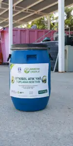Bodrum Belediyesi Atık Yağ Toplama Bidonlarını Hizmete Aldı