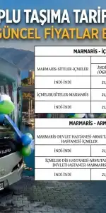 Marmaris’te Toplu Taşıma Ücretleri 2026: Hat Hat Yeni Tarifeler Belli Oldu