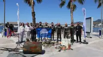 Bodrum’da Maviye Büyük Tehdit: Deniz Dibinden Çöp Yağdı
