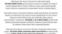 Marmaris Ticaret Odası’nda Seçim Heyecanı Başlıyor! Listeler Askıya Çıkıyor