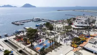 Turgutreis'e yeni park! Muhtar Mehmet Satılmış Parkı Açıldı