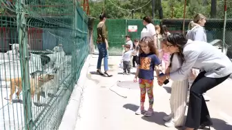 MİNİK ÖĞRENCİLERDEN PATİLİ DOSTLARA ZİYARET