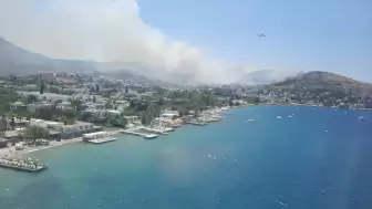 Bodrum Türkbükü’nde Korkutan Yangın! Havadan ve Karadan Müdahale Sürüyor