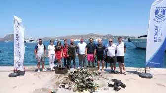 Yalıkavak’ta Deniz Dibi Temizliği: 161 Kilo Atık Çıkarıldı