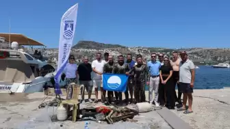 Gündoğan Sahilinde Deniz Dibi Temizliği: 168 Kilo Atık Toplandı