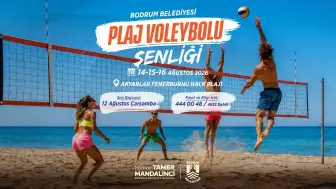 Bodrum’da Plaj Voleybolu Şenliği Başlıyor