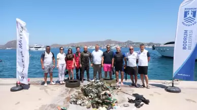 Yalıkavak’ta Deniz Dibi Temizliği: 161 Kilo Atık Çıkarıldı