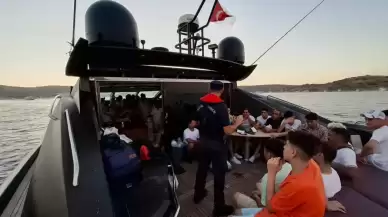 Bodrum’da lüks yattaki 72 kaçak göçmen yakalandı