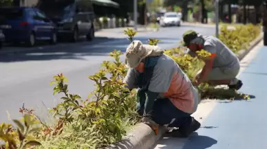 Park Bahçeler ekipleri 45 derecede kent estetiği için çalıyorlar