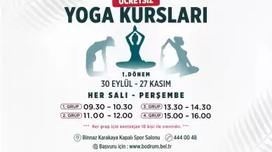 Bodrum’da Kadınlara Özel Ücretsiz Yoga Başlıyor