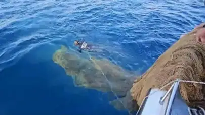 Muğla Kıyılarında Hayalet Ağ Temizliği