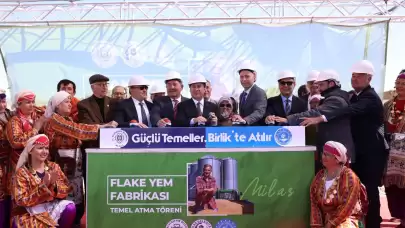 Milas’ta Flake Yem Üretim Tesisi’nin Temeli Atıldı