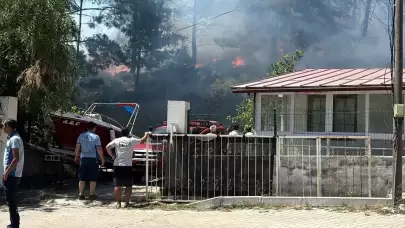 SON DAKİKA! Hisarönü’nde orman yangını çıktı