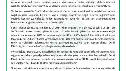 Kene ile Mücadelede Keklik ve Sülünler Doğaya Salınıyor