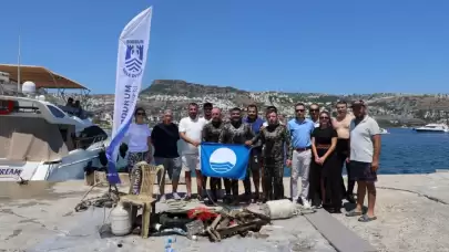 Gündoğan Sahilinde Deniz Dibi Temizliği: 168 Kilo Atık Toplandı