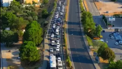Muğla’da sürücüler fermuar sistemiyle ambulansa yol açtı