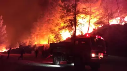 Köyceğiz'de Alevlerle Mücadelede İHA'lar Devrede