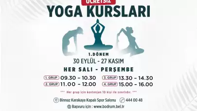 Bodrum’da Kadınlara Özel Ücretsiz Yoga Başlıyor