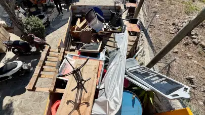 Uyarıyı Dinlemeyen Yandı! Bodrum'da Eşyalar Yediemine Gitti