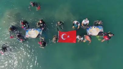 Gümbet’te Deniz Dibi Temizliği: 370 Kilogram Atık Çıkarıldı