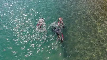 Torba’da Denizin Dibinden 75 Kilo Atık Çıktı