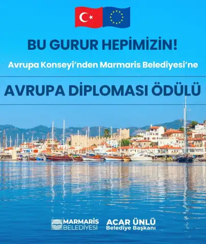 Avrupa Konseyi’nden Marmaris’e Özel Ödül