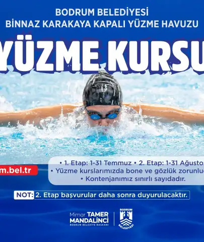 Bodrum’da Ücretsiz Yaz Yüzme Kursu Kayıtları Başladı