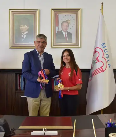 Altın Madalyalı Sporcu MSKÜ’yü Gururlandırdı