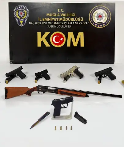 Bodrum, Dalaman ve Milas'ta Operasyon: Ruhsatsız Silahlara El Konuldu