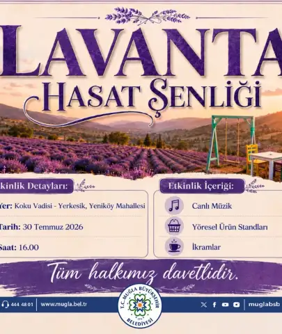 Muğla'da Lavanta Hasat Şenliği İçin Geri Sayım Başladı