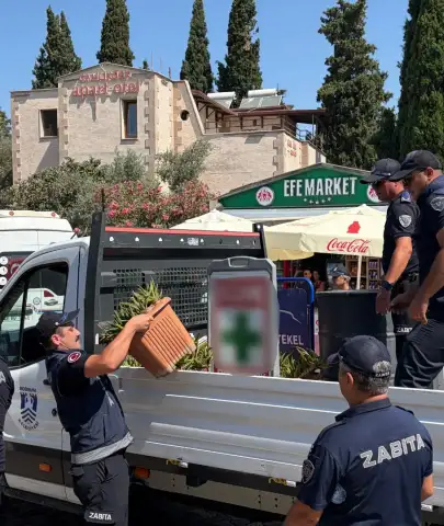 Bodrum'da Büyük Denetim Başladı! Masa, Sandalye ve Tabelalar Tek Tek Toplandı