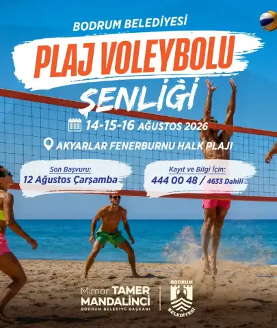 Bodrum’da Plaj Voleybolu Şenliği Başlıyor