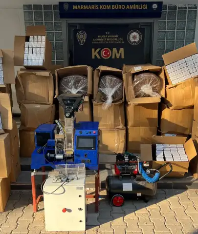 Marmaris’te Kaçak Sigara Ağı Çökertildi! 4 Şüpheli Tutuklandı