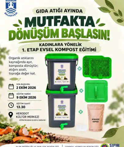 Çöp Sandığınız Atıklar İşe Yarayabilir! Bodrum’da Anlatılacak