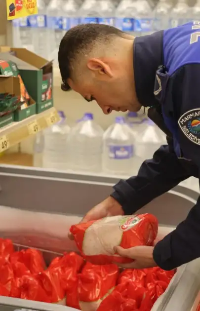 Marmaris Zabıtasından Zincir Market Denetimi