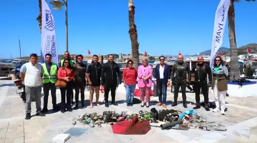 Kumbahçe’de 33 Kg Atık Toplandı: Bodrum Denizi Temiz Çıktı