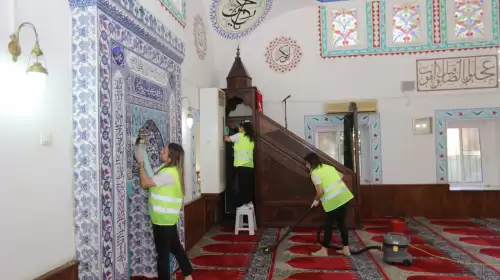 Muğla’da Camilere Bayram Bakımı