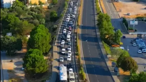 Muğla’da sürücüler fermuar sistemiyle ambulansa yol açtı