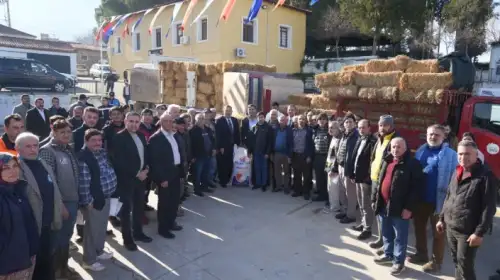 204 Üreticiye Doğrudan Destek: Yem ve Saman Dağıtıldı